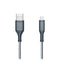 Ventev High Speed USB-A to USB-C Braided Cable 6ft BC6GRY262893